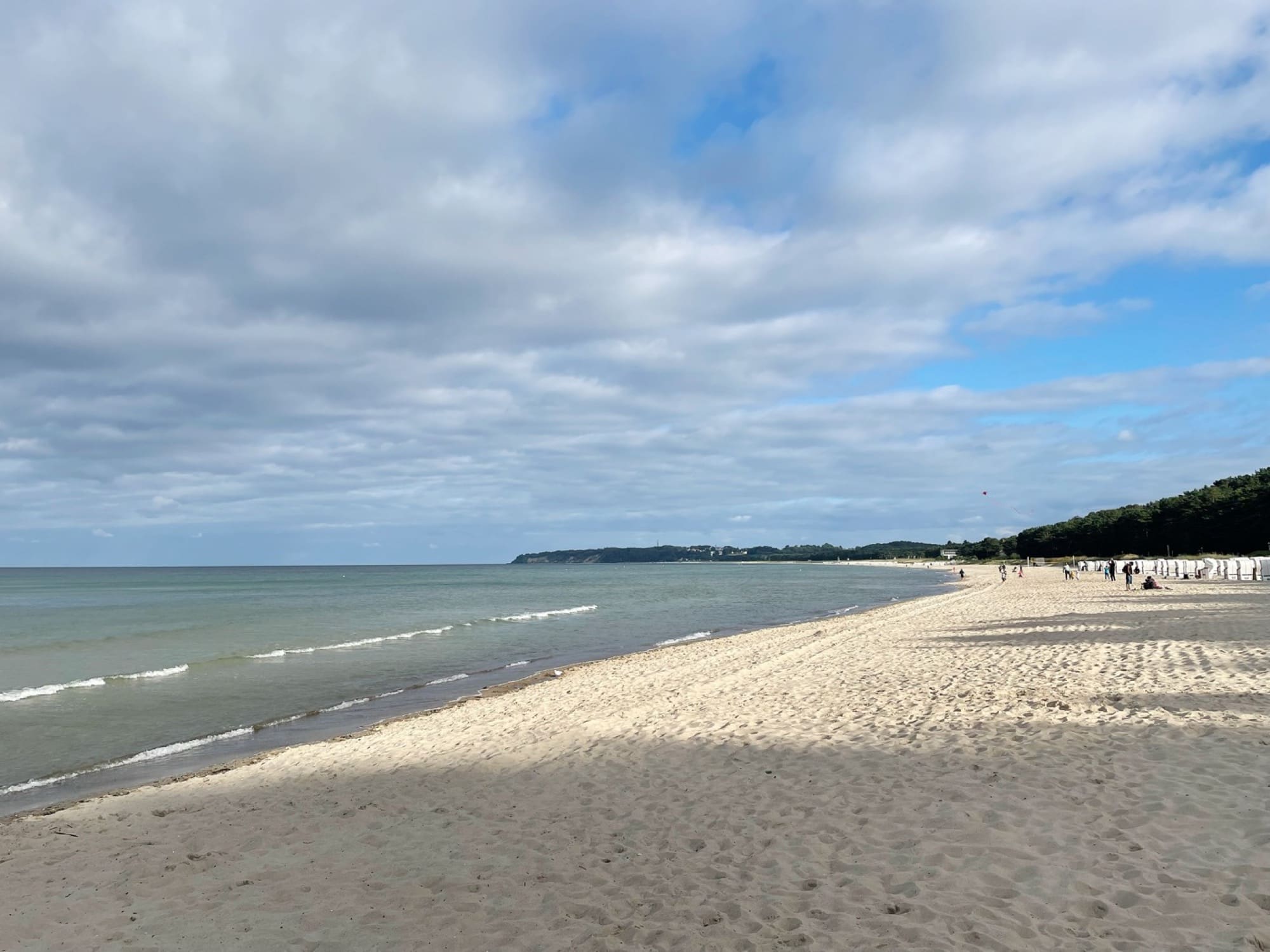 Südstrand Sellin nahe dem Ferienhaus Ostseeperle
